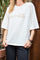 May Smile Big Tee | Off White | T-Shirt fra Black Colour