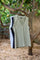May V-Neck Top | Lt. Army | Top fra Black Colour