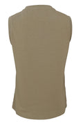 May V-Neck Top | Lt. Army | Top fra Black Colour – nedsat