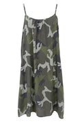 Minna Short Strap Dress | Camouflage