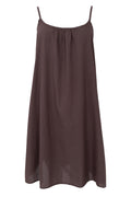 Minna Short Strap Dress | Coffee