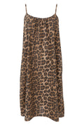 Minna Short Strap Dress | Leopard