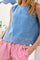 Minnie Denim Top | Lt. Denim | Top fra Black Colour