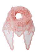 Miriana Triangle Lace Scarf | Rose | Tørklæde fra Black Colour – nedsat
