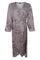 Nancy Ls Wrap Dress 41239 | Taupe | Black Colour