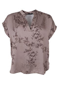 Nancy Ss Blouse 41240 | Taupe | Black Colour