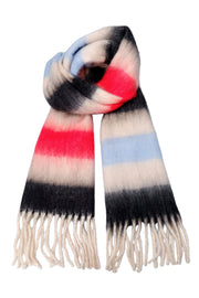 Portobello Scarf | Red/Ice Blue Mix | Tørklæde fra Black Colour