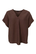 Samos Blouse | Coffee | Bluse fra Black Colour