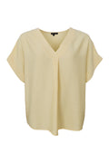 Samos Blouse | Lt. Yellow | Bluse fra Black Colour