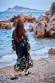 Zennia Flower Dress | Black Flower | Kjoler fra Black Colour