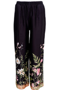 Zennia Pant | Schwarze Blume | Hose von Black Colour