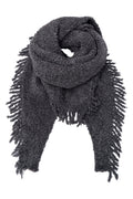 Zinnia Winter Scarf | Dk. Grey Melange | Tørklæde fra Black Colour