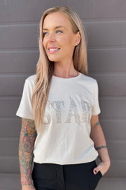 Star Tee 203703 | Moonbeam | T-Shirt fra Freequent