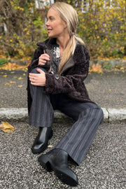 Maddy Fake Fur Coat | Chocolate | Jakke fra Gustav