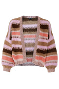 Lin Shimmer Cardigan | Nougat | Strik fra Black Colour – nedsat