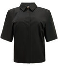 Bobo Ss Bow Shirt | Black | Skjorte fra Liberté – nedsat