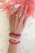 Bohemian Pearl Bracelets | Pink | Armbånd fra Birdsong