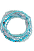 Bohemian Pearl Bracelets | Aqua | Armbånd fra Birdsong