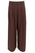 Davina Wideleg Pant | Kaffee | Hose von Black Colour