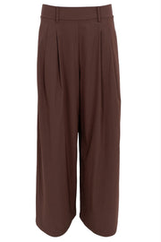 Davina Wideleg Pant | Coffee | Bukser fra Black Colour