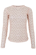 Annie Mesh Blouse | Powder Dot | Bluse fra Black Colour