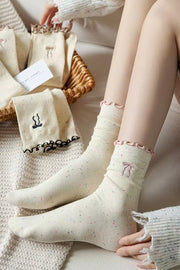 Caia Socks | Light Pink | Strømper fra By Timm