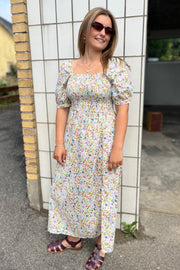 Gro Dress | Green Multi Flower | Kjole fra Liberté