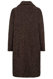 Addy FF Long Teddy Coat | Brun | Frakke fra French Laundry