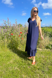 Sunrise Dress | Navy | Lang kjole fra Co'couture