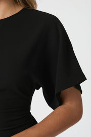 Miloine Drape Dress | Black | Kjole fra Neo Noir