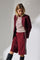 Amira Crease Bermuda 31459 | Burgundy | Bukser fra Co'couture