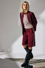 Kyle Single Oversize Blazer 30297 | Burgundy | Blazer fra Co'couture