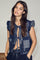 Stitchy Denim Vest 30205 | Denim blue | Waistcoat fra Co'couture