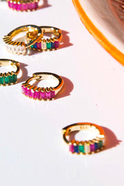 Aimi Earrings | Forgyldt/Pink | Ørering fra Coi