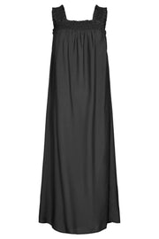 Callum Smock Long Strap Dress | Black | Kjole fra Co'couture