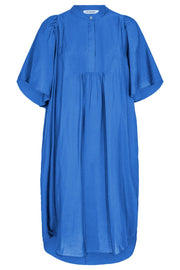 Callum Volume SS Dress | New Blue | Kjole fra Co'couture