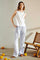 Lava Pants Stripe 204305 | Ultramarine W. Star Offwhite