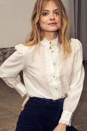 Angie Anglaise Shirt 35600 | White | Skjorte fra Co'couture