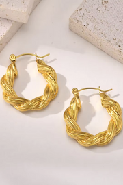 Twisted hoops | Øreringe fra Birdsong