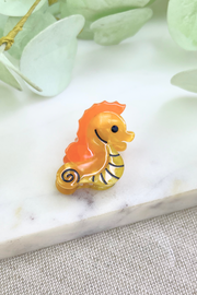 Seahorse Claw | Orange | Hårspænde fra By Timm