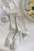 Carly Socks | Grey/Grey | Strømper fra By Timm