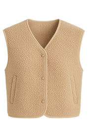 Teddy Vest | Beige | Vest fra Avery