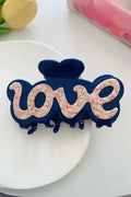 Love Hair Claw | Navy | Hårspænde fra By Timm