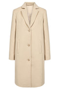 Theo Wool Coat | Sand | Frakke fra French Laundry