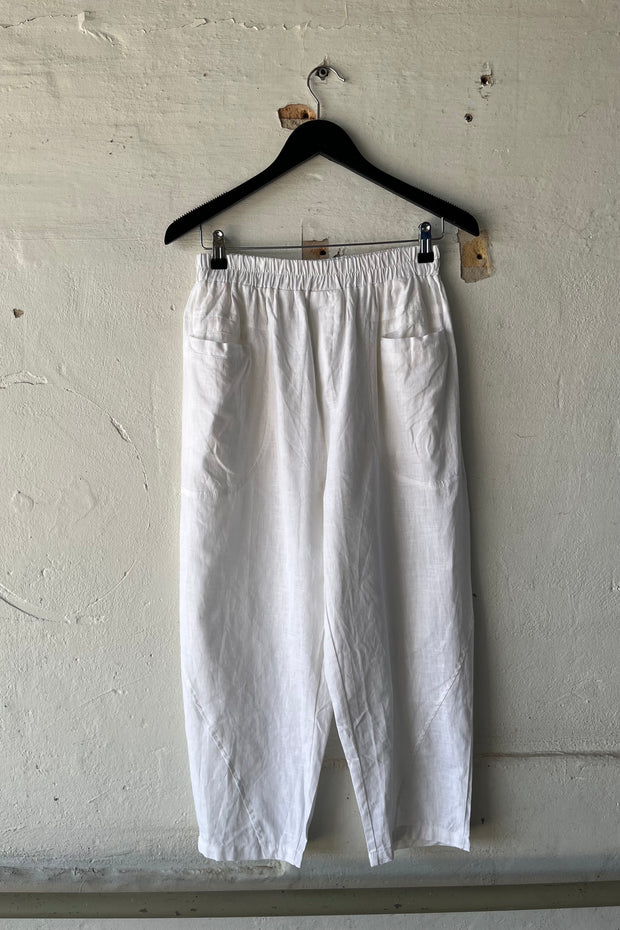 Cropped Pants FY016  | White | Bukser fra Atelier C