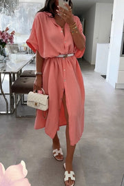 June Baumwollkleid | Koralle | Kleid von Avery