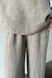 Pure Linen Top | Sand | Skjorte fra Atelier C