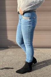 Naomi Diva Jeans | Blue | Jeans fra Mos mosh