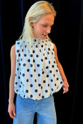 Dot Bow Top | White – nedsat