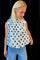 Dot Bow Top | White